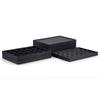 Black Jewelry Display Tray Stackable Bracelets Storage Organizer Necklaces Display Props  Dresser