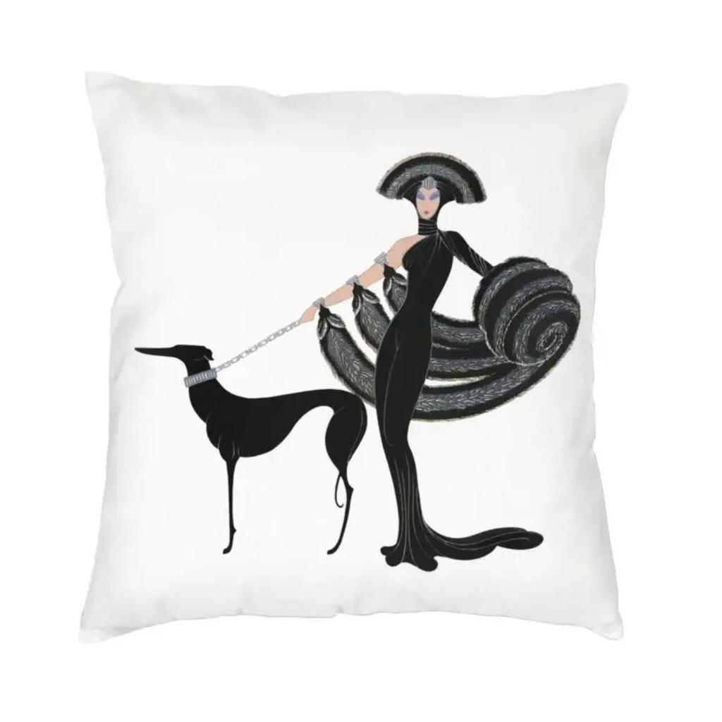 Greyhounds Pillowcase Polyester Cushion Cover Decoration Sloughi Azawakh Dog Pillow Case Cover Home Dropshipping 45X45cm