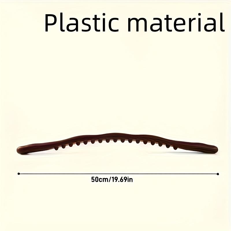 1 шт. Универсальный меридианный массажный ролик, пластиковый материал, для массажа шеи, поясницы и живота - 65 шариков, Профессиональный массажер для тела 1pc