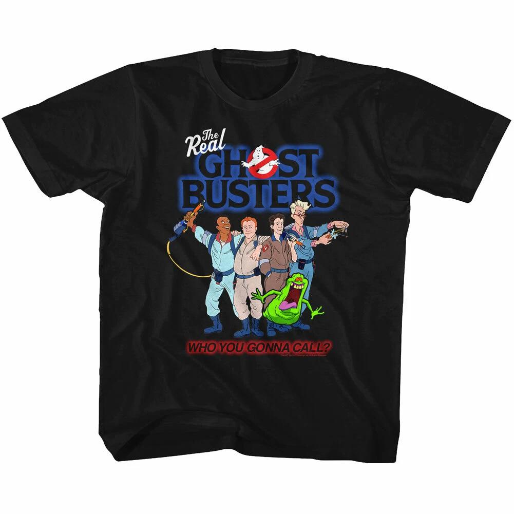 The Real Ghost Busters Animated TV Who You Gonna Call Youth T Shirt 2T-YXL 2XL