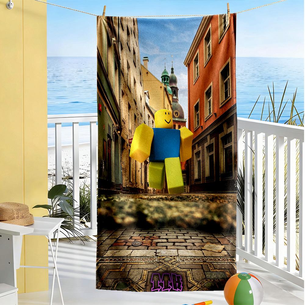 Roblox Beach Towel Super Soft & Absorbent Comfortable Lightweight