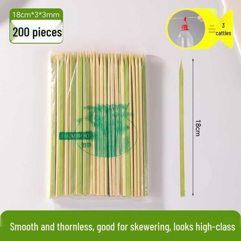 Oeny Disposable Flat Bamboo Skewers