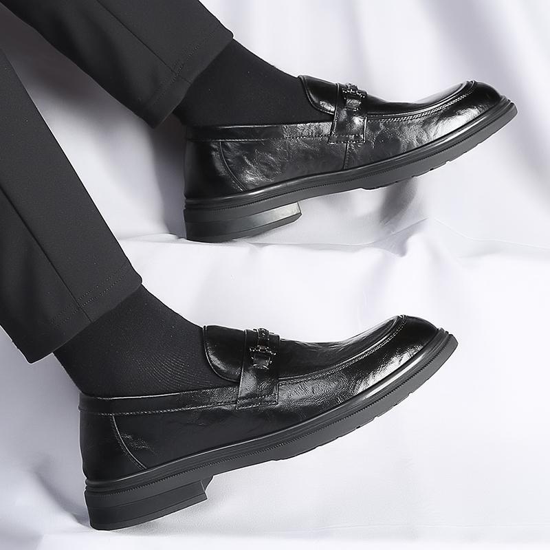 Men Shoe Leather Men Casual Shoes Luxury Brand 2024 Mens Loafers Breathable Slip on Driving Shoes All-match Men Business Shoes