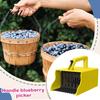 Handlicher Beerensammler mit Kamm Ergonomischer Griff Blaubeeren Himbeeren Fruchtsammelgerät Erntewerkzeug Schaufelwerkzeug für Obstgarten Farm