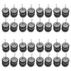 Beaupretty Diecast Car Modification Parts Rubber Tire Wheel Set 16 Pairs Tomica Hot Wheels Compatible Modification Tire Replacement Realistic Alloy