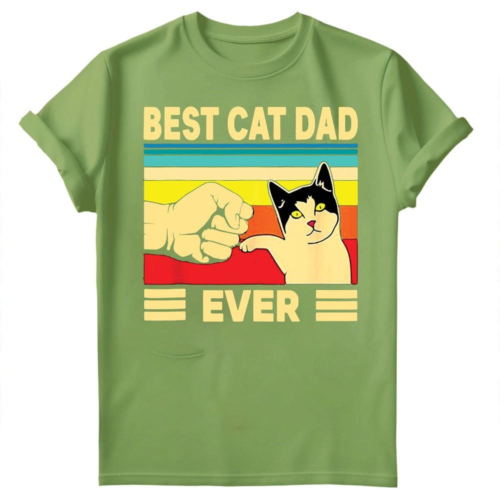 Best Cat Dad Ever Fathers Day Gift For Daddy Unisexs Present Birthday TShirts FD