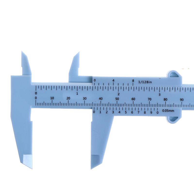 0-150Mm Double Rule Scale Plastic Vernier Caliper Measuring Student Tool Ruler