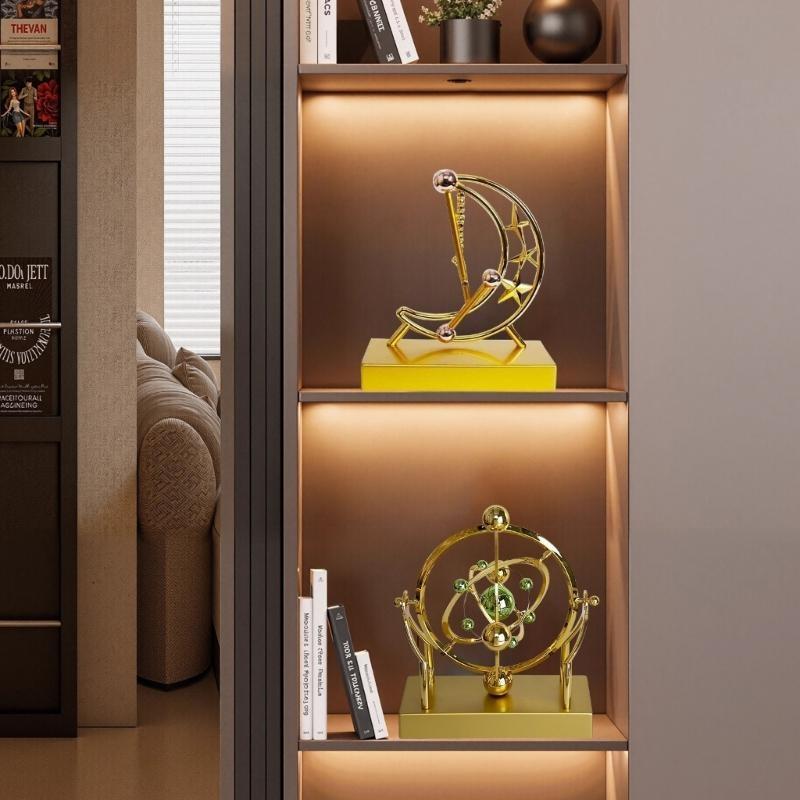 Administrator Desk Calm Rest Steel Sphere Motion Sculpture For Concentration Creativity Gift