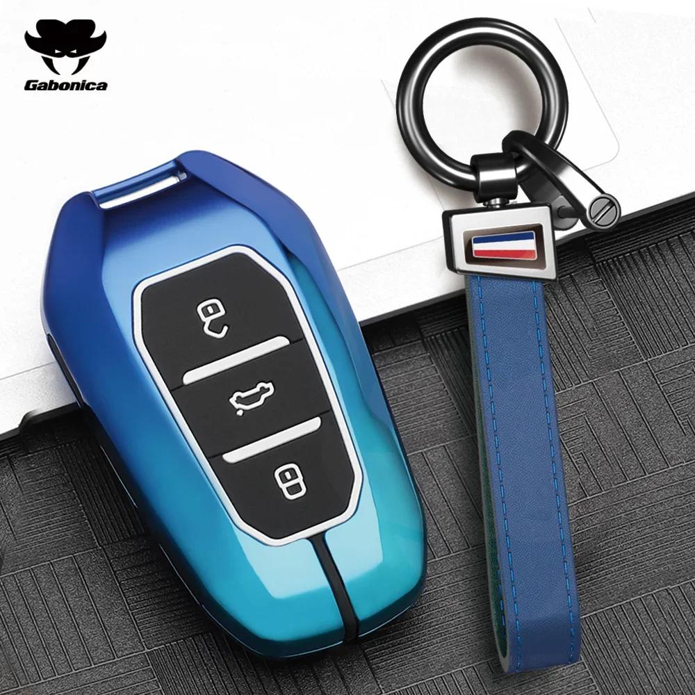 Metall Autoschlüssel Hülle Für Peugeot 2008 3008 4008 5008 308 408 508 Citroen C1 C2 C4 C6 C3-Xr Picasso Grand Ds3 Ds5 Abdeckung Schale Fob
