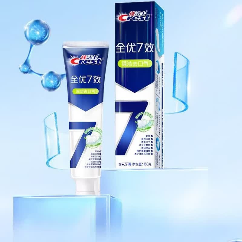 Crest 7-Effect Tea Scent Deep Clean Toothpaste