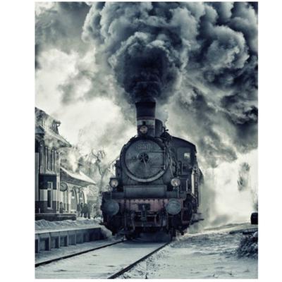 Completo pittura diamante 5D fai da te arrivo treno cartone animato ricamo punto croce decorazioni per la casa regalo fatto a mano