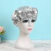 Shower Cap Heat Insulation Aluminum Foil Insulation Hat Elastic Bathing Cap For Women Hair Salon Bathroom Hairdressing Salon