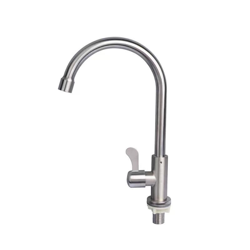 Wolf s Kiss Single Cold Long Neck Kitchen Faucet