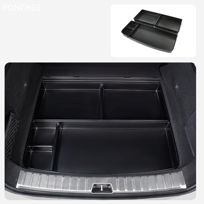 For POLESTAR 4 2023-2024 Under The Trunk Compartment Storage Box Dirt-resistant Tidy Automobile Modification Supplies
