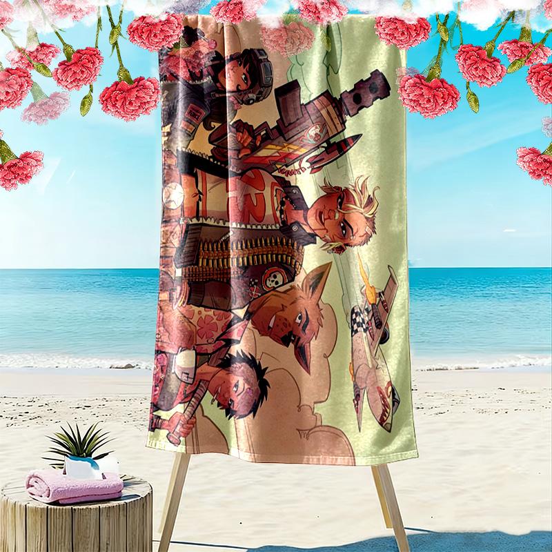 Tank Girl 2D Flat Print Beach Towel, Large Soft Quick Dry Towel for Beach Camping SwimmingDSTJ0925257
