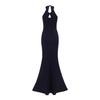 Customized Processing, European Beautiful Women's Neck Open Back Hot Drill Slim Fit Elegant Super Long Fishtail Skirt Dress Dress Dress