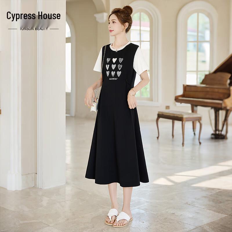 

Silk Bayshore Spliced T-Shirt Dress S