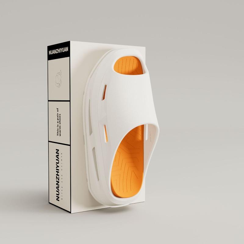 Sports slippers men's summer new indoor home wear beach shoes one-word non-slip cool slippers