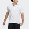 Adidas Henley Sport Casual Short Sleeve T-Shirt Men Tops White GP1827