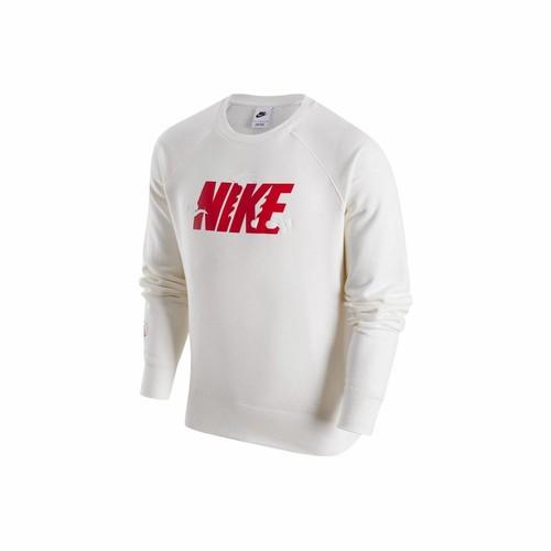 

Nike Logo Fleece-Lined Crewneck Sweatshirt for Men in White EU XXL білий
