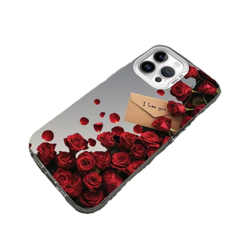 The New Rose Envelope Is Suitable for Iphone17 Mobile Phone Case Apple 15promax/14 Anti-drop 13pro16 Europe and America