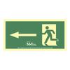 Normaluz-Normaluz Evacuation Left Arrow PVC Poster (32x16cm)