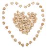 100pcs/set Kids DIY Burlywood Heart Shape LOVE Text Wooden Hand Painted Patch 12*15mm