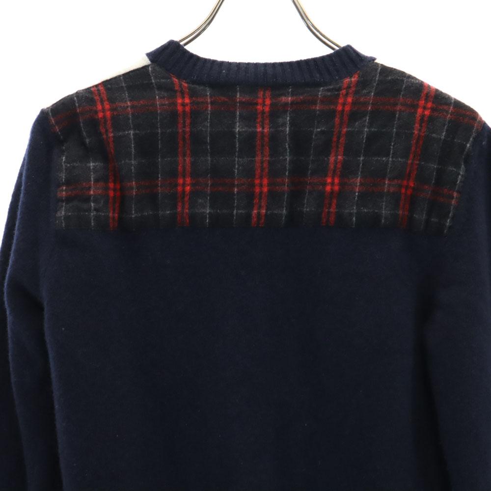 MARNI Made in Italy Virgin Wool Long sleeve sweater 44 Navy knit Women Used