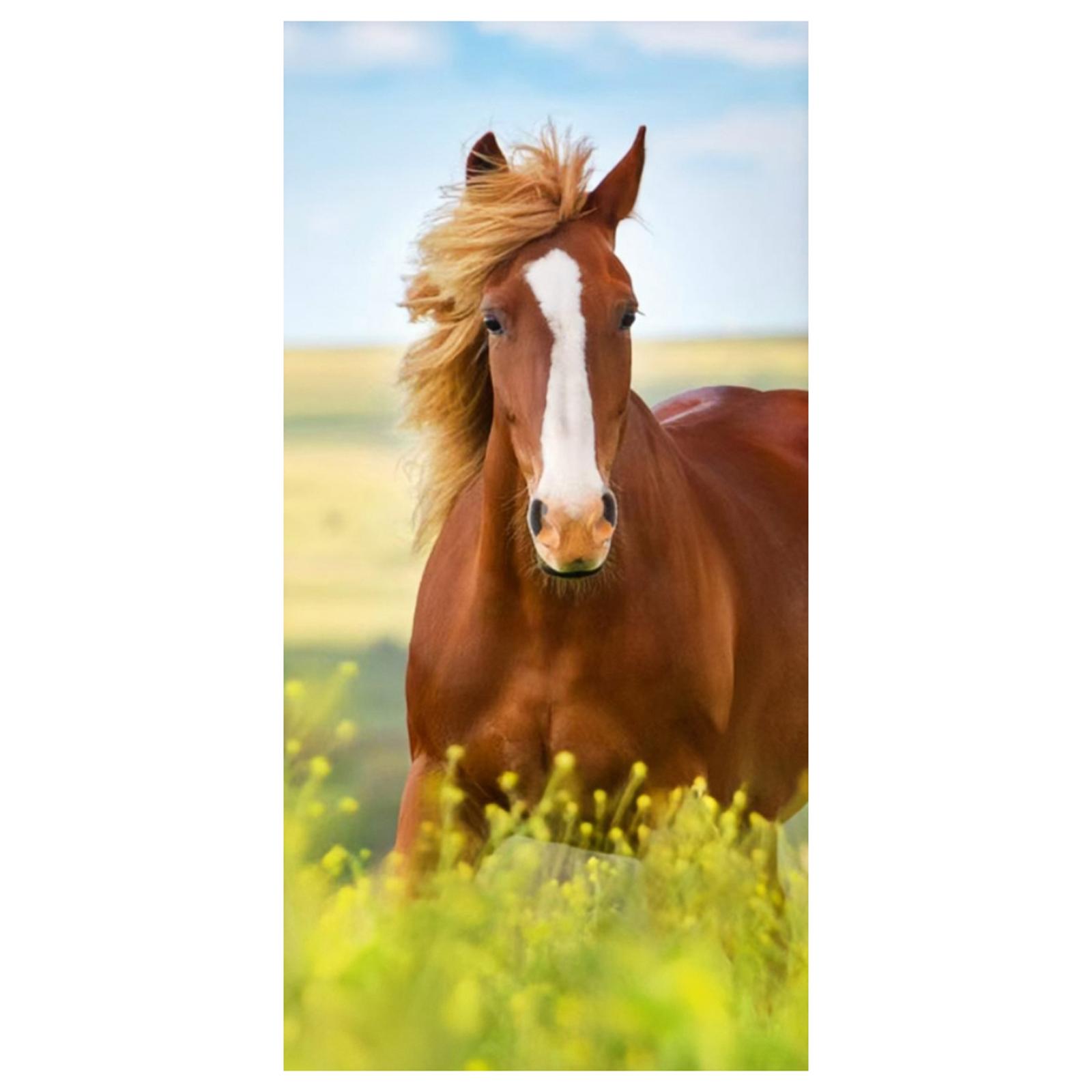 

75 x 150cm Pure Cotton Beach Towel Digital Printed Absorbent Bath Towel for Home Outdoor Football