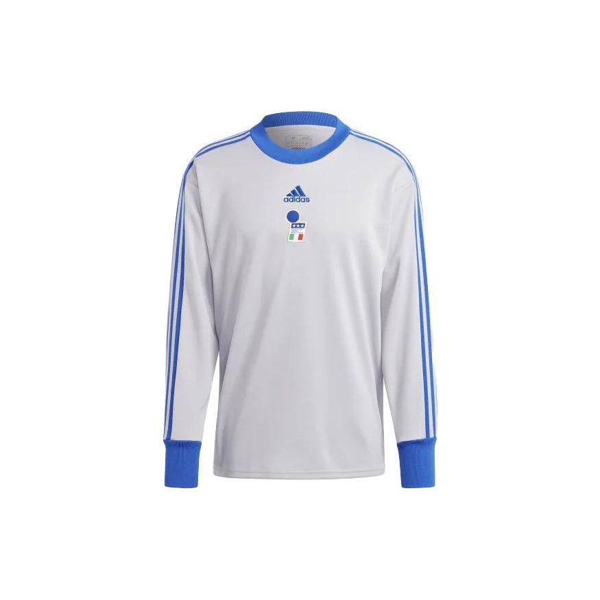 

Adidas Повседневная полосатая футболка с круглым вырезом и длинным рукавом, мужской топ, серый HT3473 XL