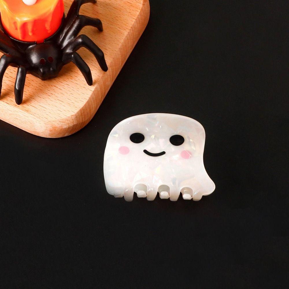Grab Clip Halloween Hair Clip PVC Shark Clip Cute Ghost Hair Claw  Gift
