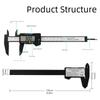 Plastové posuvné měřítko digitálního displeje 0-150 mm pro měření vnitřních a vnějších průměrů šperků a doplňků