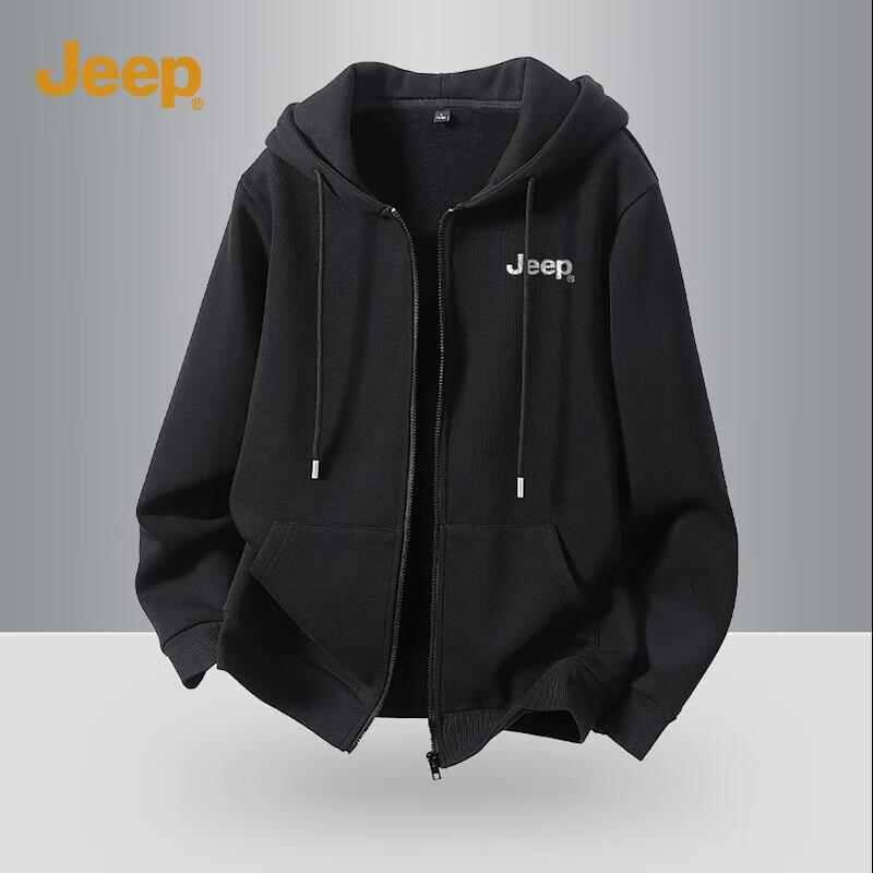 

JEEP Men s American Retro Hooded Zipper Jacket 2XL