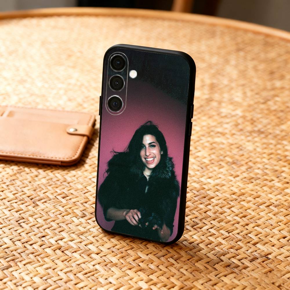Legardary Singer A-Amy W-Winehouse Telefoonhoesje Voor Samsung A73,A21s,A22,A31,A32,A52,A53,A71,A80,Zachte Zwarte Hoes
