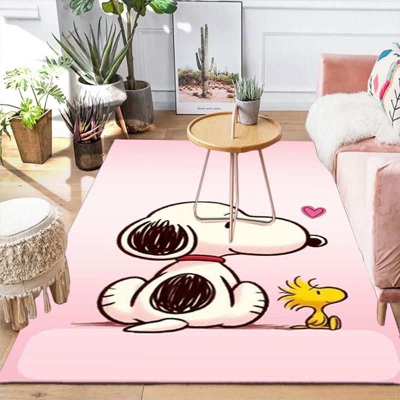 Cute Snoopy Cartoon Print Welcome Mat, Non-slip Decorative Home Rug, Suitable for Use In the Bedroom, Bedside, or Doorway.
