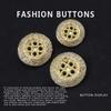 Metal Round Coat Buttons High-End Small Fragrant Women'S Sweater Cardigan Exquisite Clothes Gold Buttons Daquan