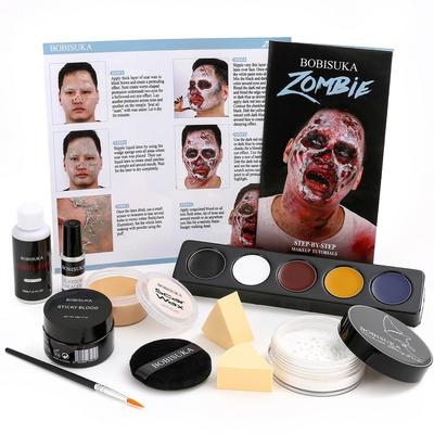 Goth líčící sada Bílý make-up Černá rtěnka SFX Gotická Před jedním Zombie SFX líčící sada 1 ks