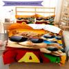 3-teiliges Alvin und die Chipmunks Bettwäsche-Set Bettbezug Verschluss Enthält 1 Bettbezug & 2 Kissenbezüge, Weich und Bequem für Alle Jahreszeiten.