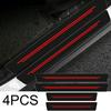 4PCS Car Door Plate Sill Scuff Cover Anti-Scratch Sticker Protector Strip Trim