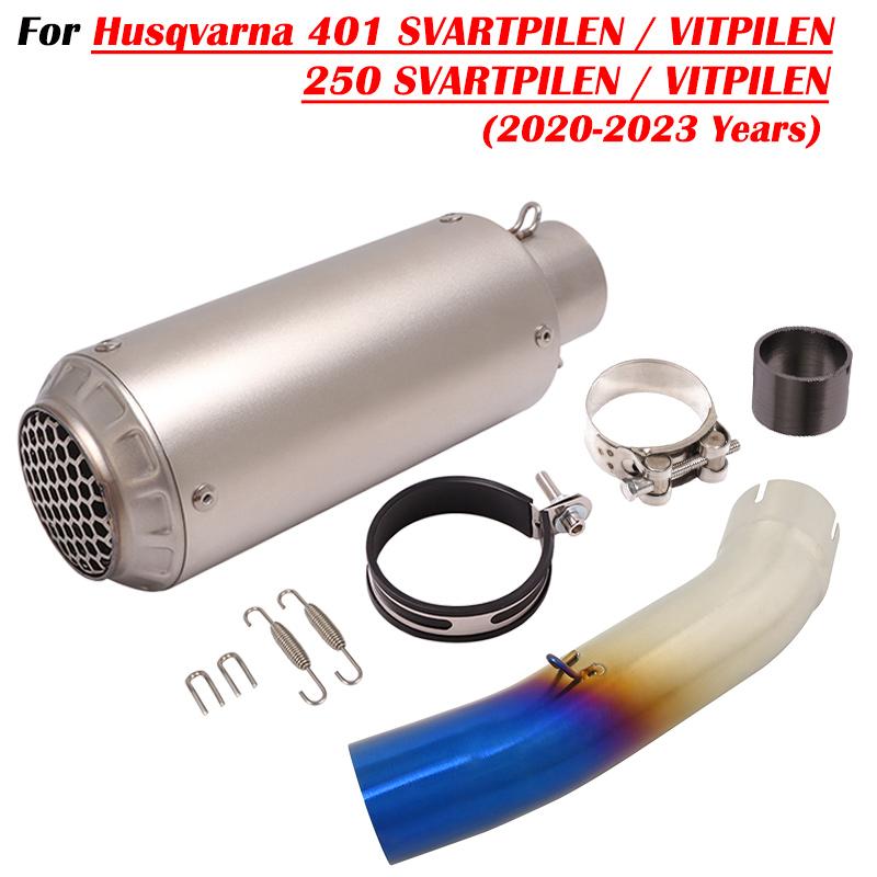 Für Husqvarna 401 SVARTPILEN 401 VITPILEN 250 2018 19 2020 2021 2022 Motorrad Auspuff Escape Modifizieren Mit Mittelrohr Schalldämpfer