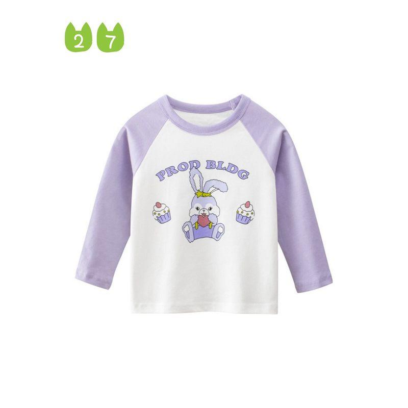 27home Round Neck Bunny Long Sleeve Korean Style Children's Clothing