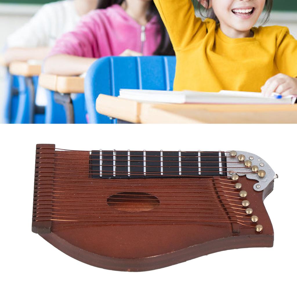 Guzheng Model Wooden Miniature Guzheng Musical Instrument Model Display for Home Decor