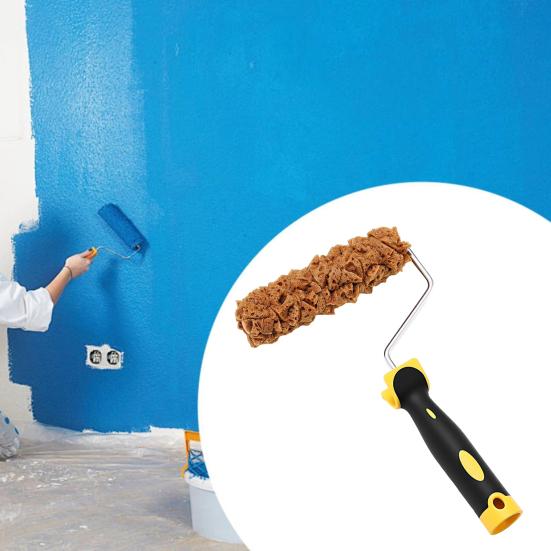 3 ks Ruční malířský váleček Sada Ergonomická rukojeť Omyvatelný Opakovaně použitelný Víceúčelové malířské válečky Váleček na texturu Váleček Štětce Nástroje