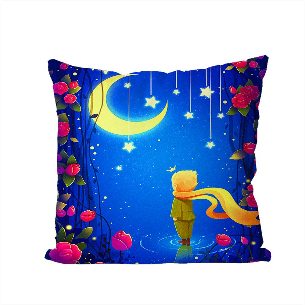 The Little PPrince Pillow Case For Car Sofa Decorative Home Doublesided Print Plush Square Throw Pillow Cushion Cover