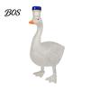 Decorative Wine Bottle Goose Shape Glass Whiskey Decanter, 3D Bird Liquor with Frosted Stopper, Personalized Style 350ml Art Vodka Dispenser for Home