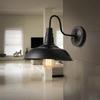 Antique Iron Wall Lamp with Pot-Cover Shade
