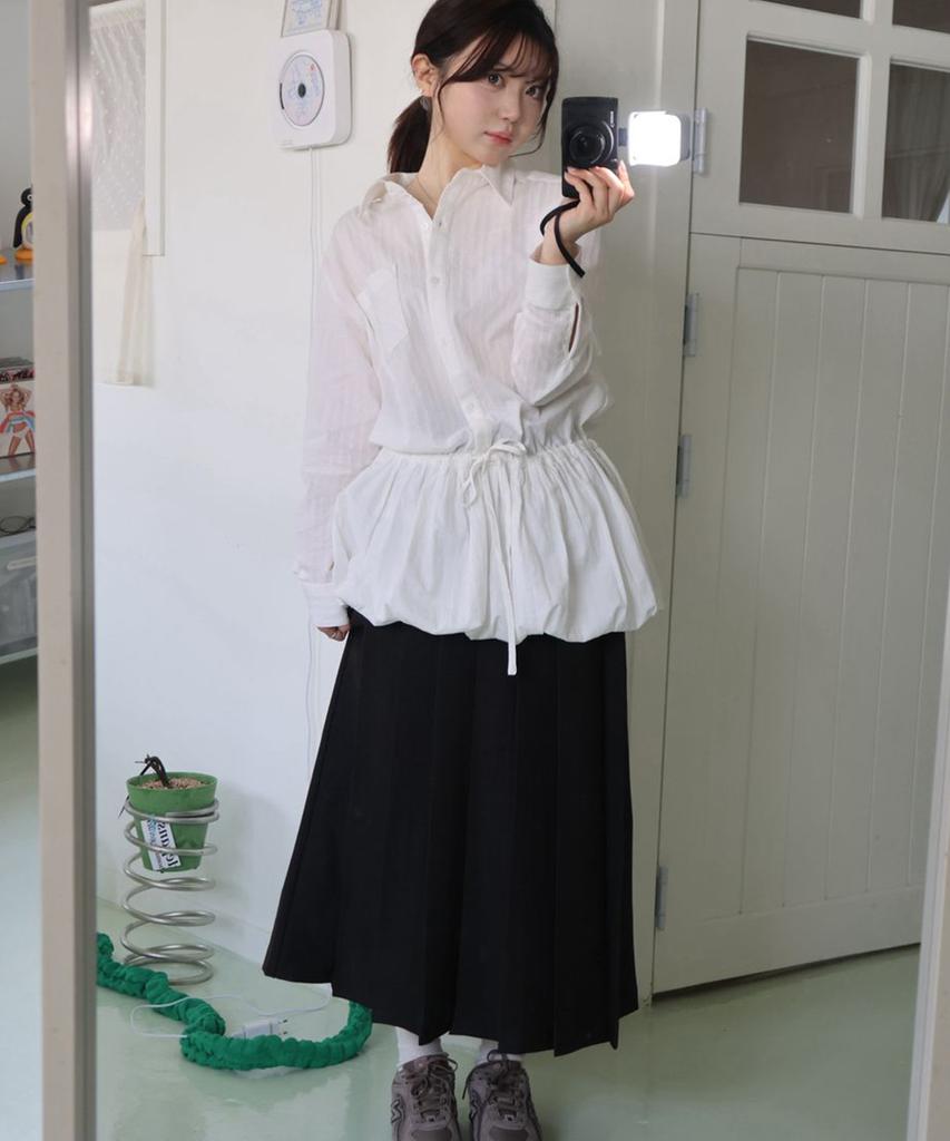 MIXXO Balloon Shirt Collar Dress_Miwowg202C