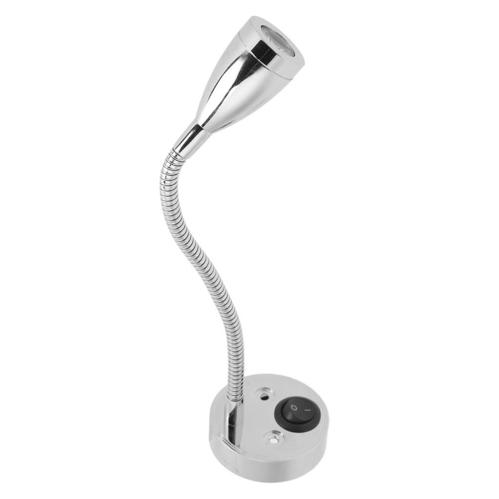 LED-nattlampa för husbil 360 graders vridbar flexibel svanhalslampa för DC 12V till 24V Båt Husbil Lastbil