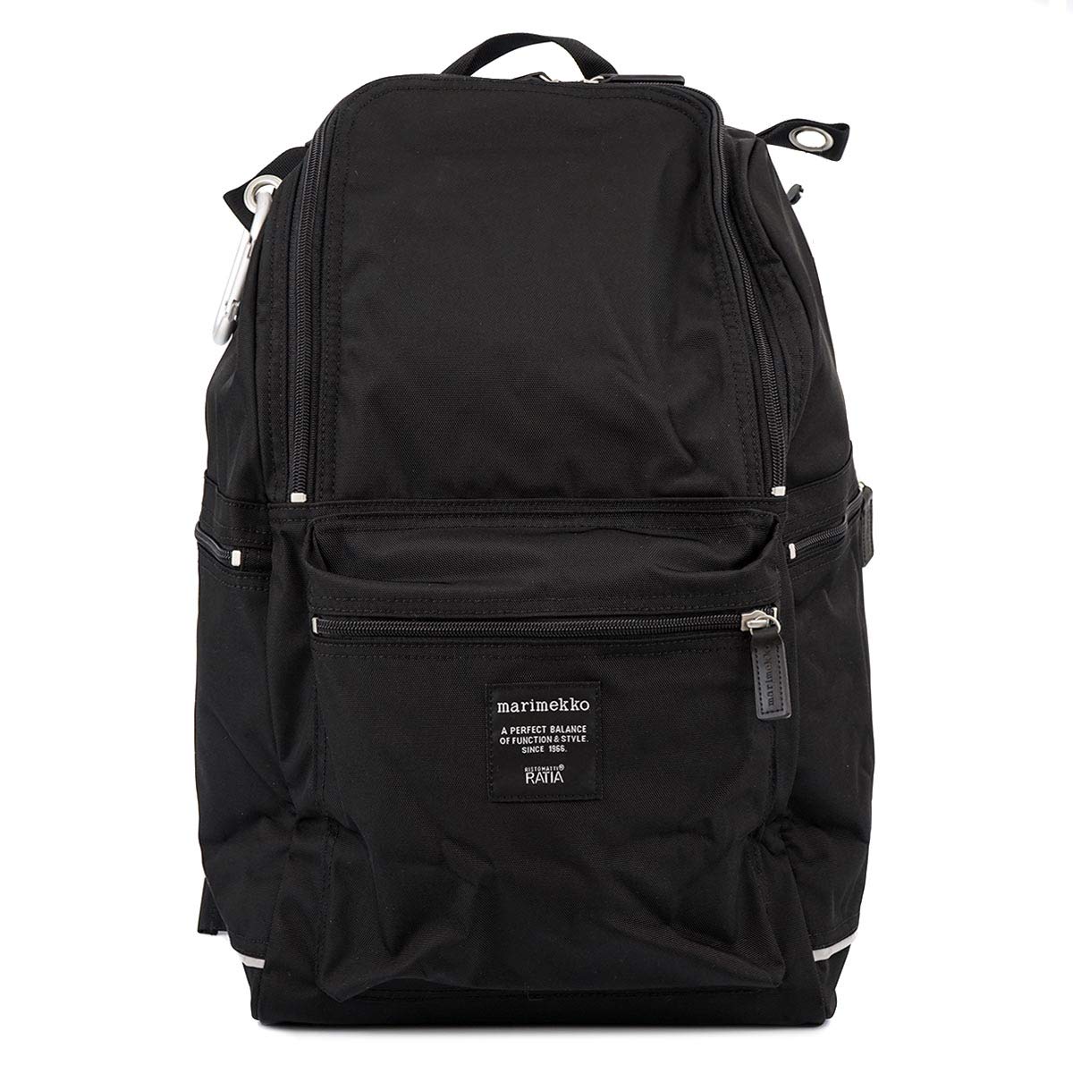 

Marimekko BUDDY 026994 999 black nylon backpack rucksack shoulder bag [item] чорний