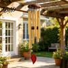 Weather Resistant Wind Chimes Metal Chime with 6 Aluminum Tubes, Garden Hanging Chimes, Long Lasting for Outdoor Patio Decoration